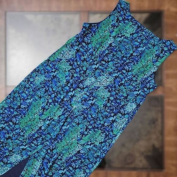 Vtg Coldwater Creek batik paisley floral maxi dress - Picture 5 of 16